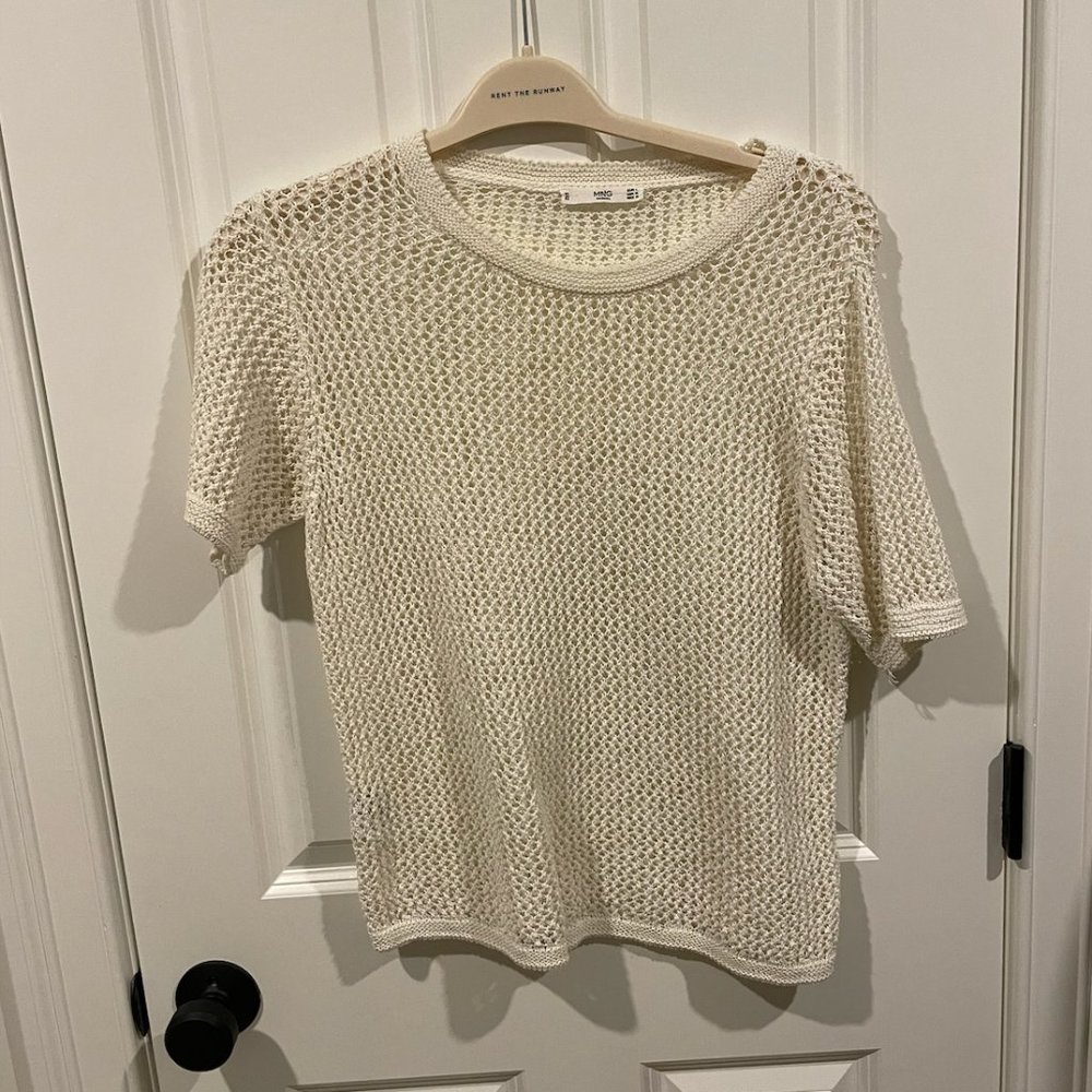 Cream Crochet Top